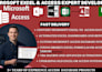 develop microsoft access database application , convert excel to access